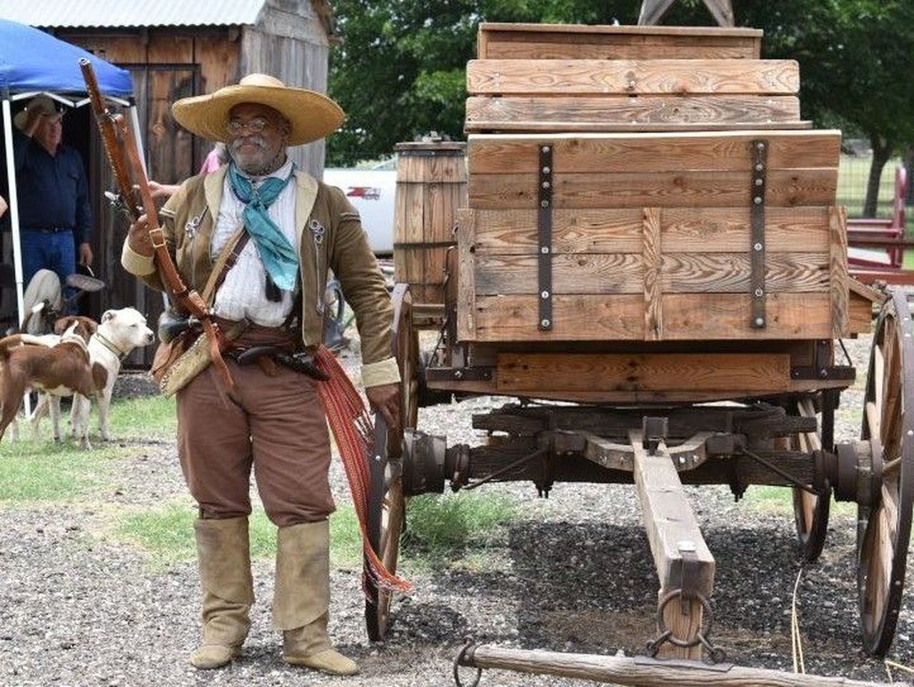 Henry Crawford, living history interpreter, dressed as a Comanchero.