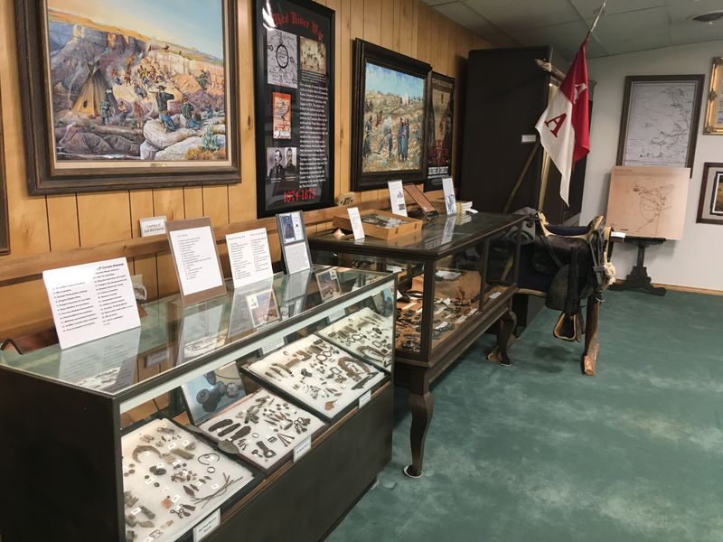 Inside the museum, April 2021.