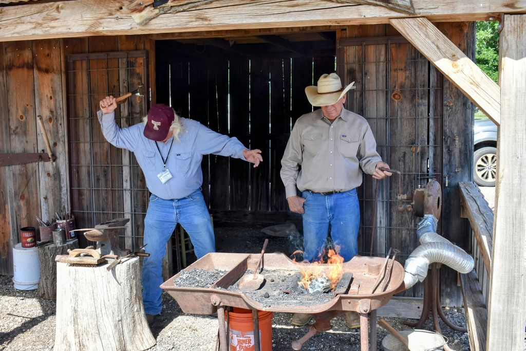 Blacksmith shop.