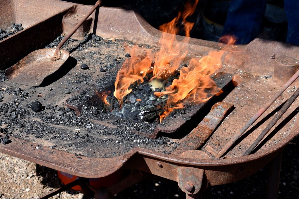 Forge at the blacksmith shop.