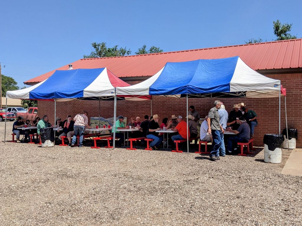 Lunch seating.