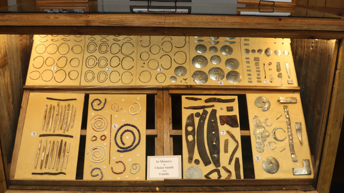 New display with Native American artifacts