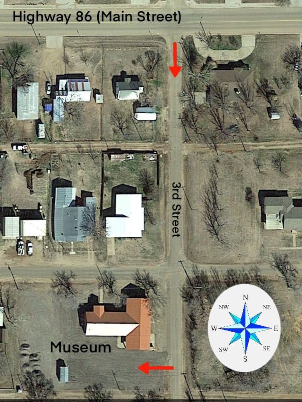 Map to Comanchero Canyons Museum